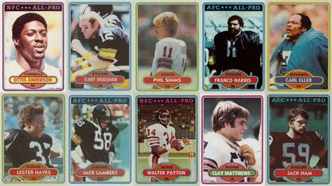 most valuable 1980 topps football cards|1980 Topps Checklist: All Football Cards